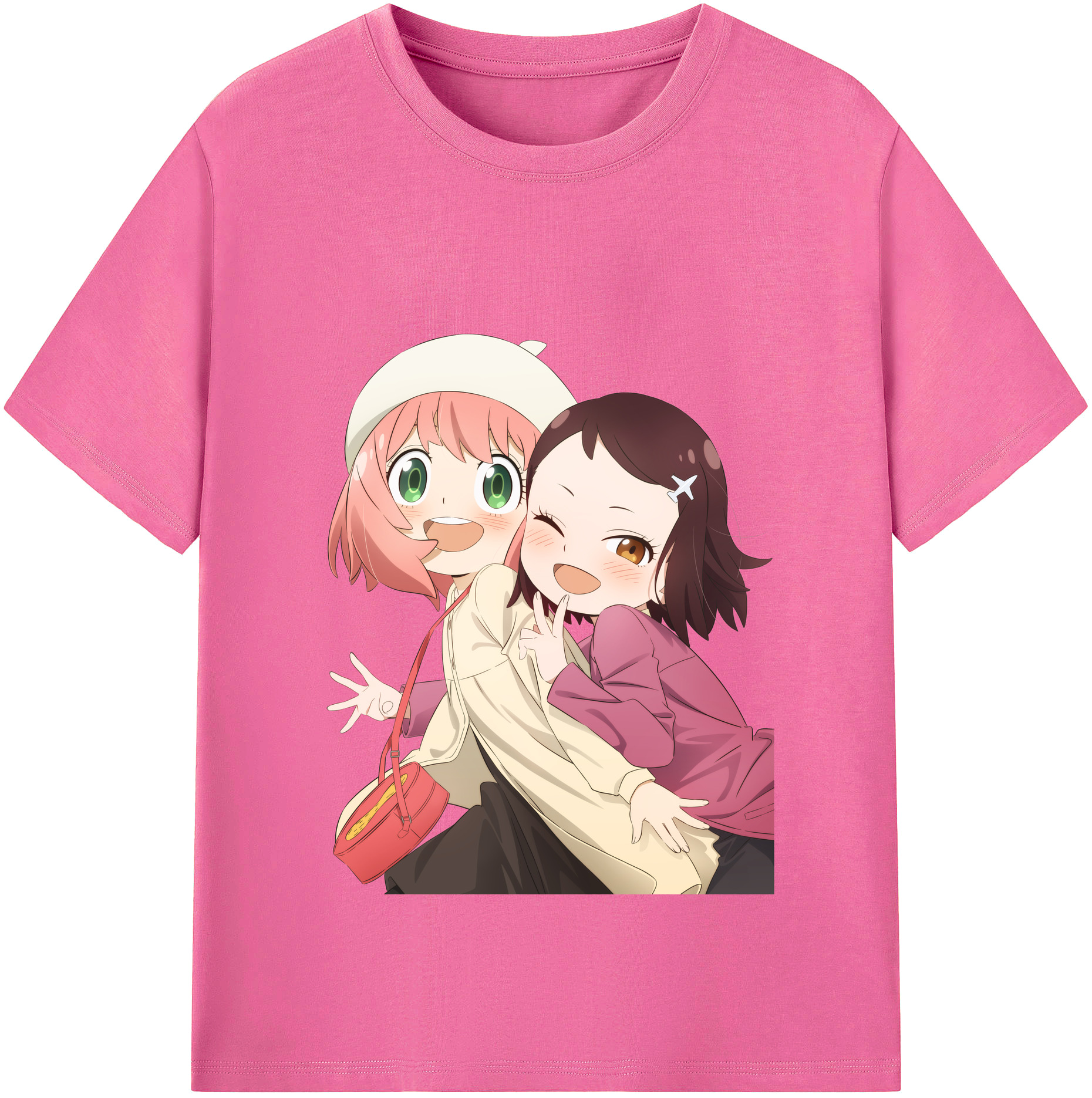 （画像用） SPY×FAMILY间谍家家酒 レディースカジュアルプリントTシャツ（綿100％）